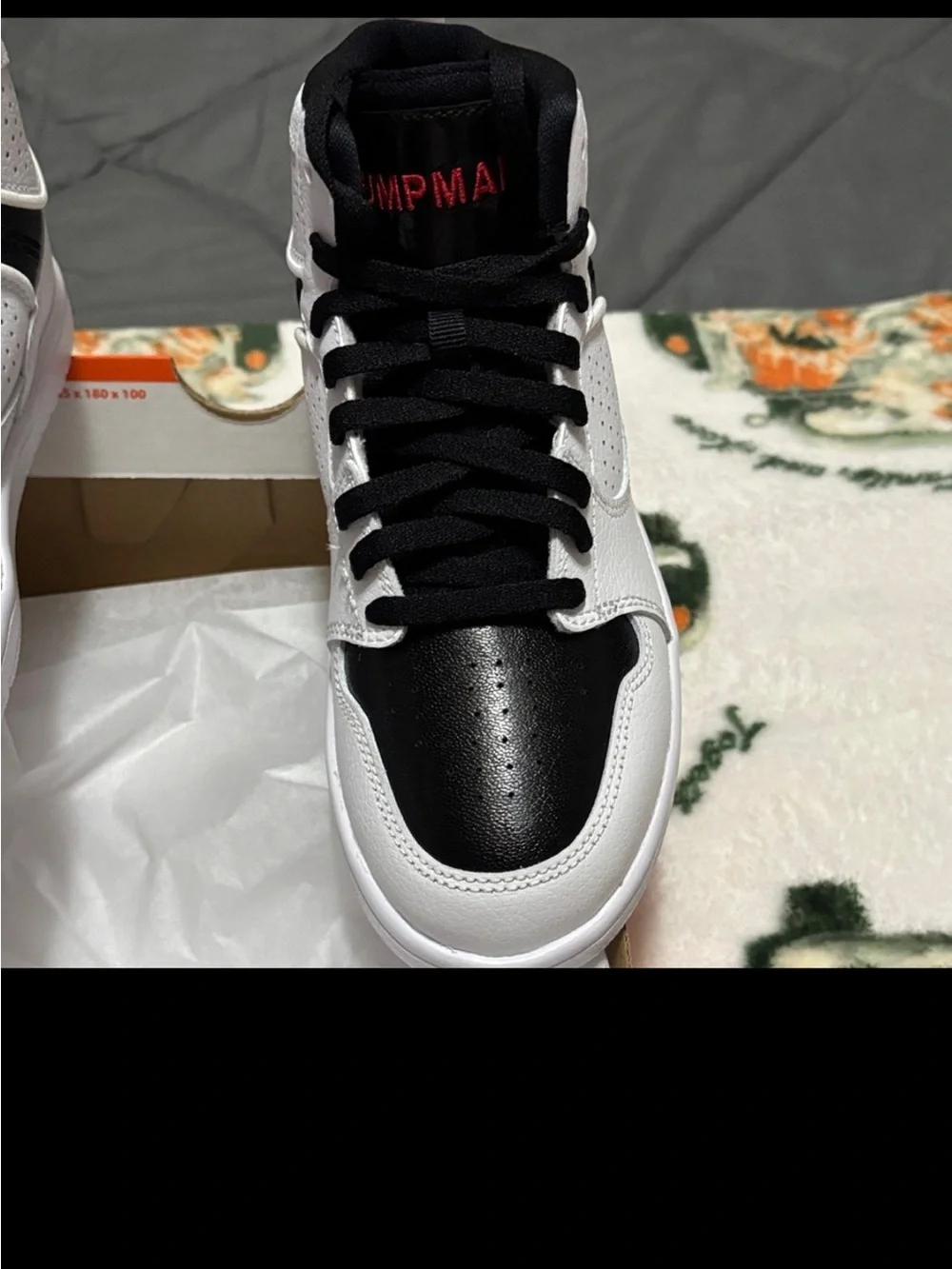 Kids Jordan Black & White High-Top Sneakers